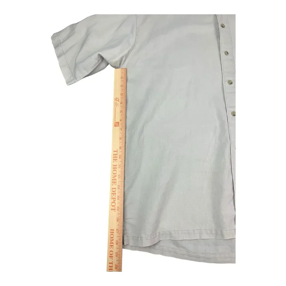Columbia Sportswear Men's XL Beige Khaki Short Sleeve Button Down Casual Shirt